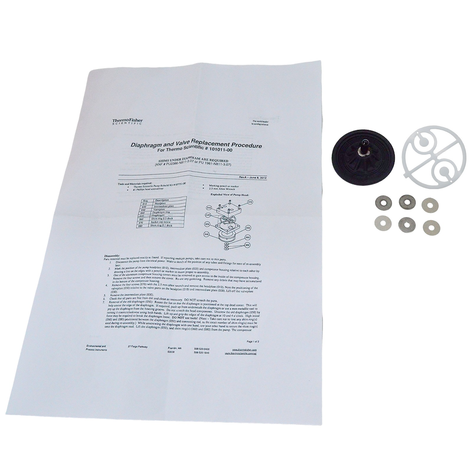 Thermo Fisher 107751-00 42i Pump Rebuild Kit – Brand New Repair Parts Set