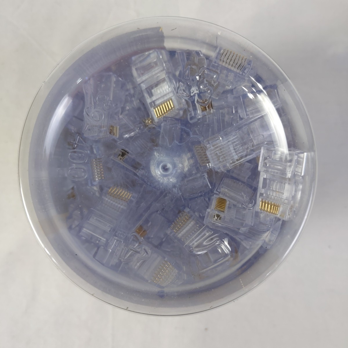 Simply45 S45-1500 Cat5E Unshielded Pass-Through RJ45 Modular Plugs 100 pc/Jar