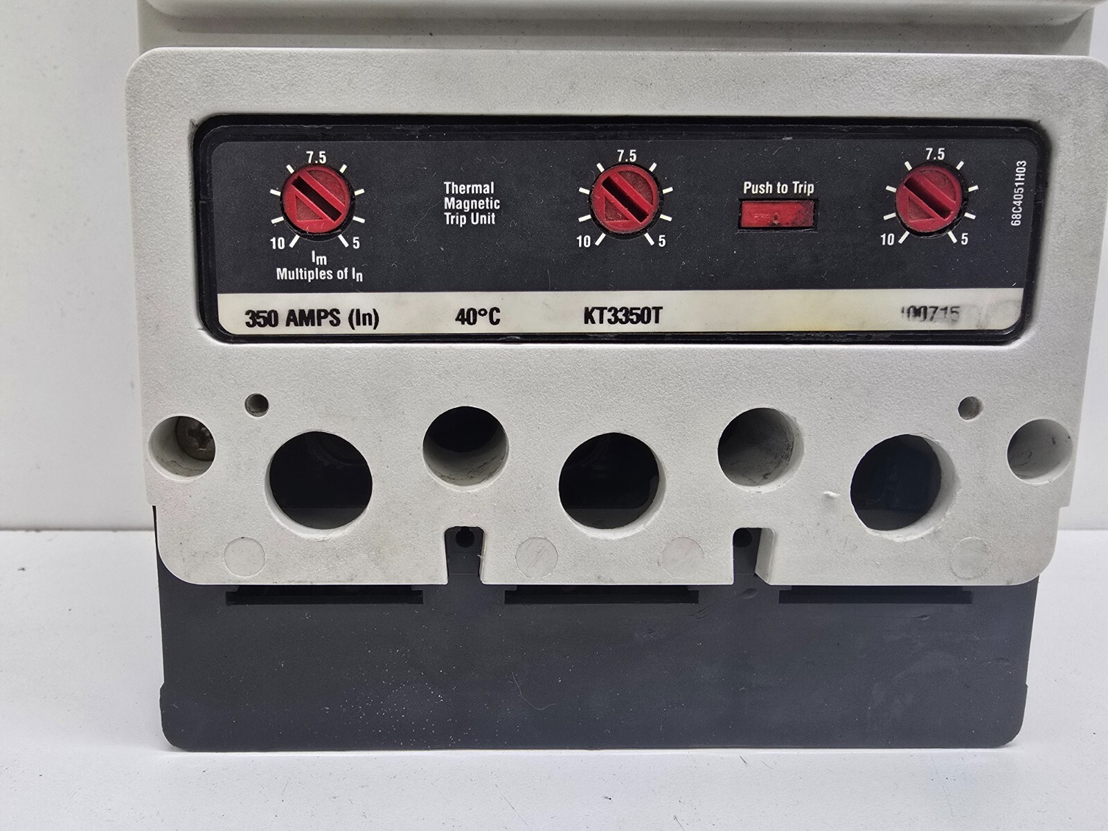 GOOD USED! EATON CUTLER-HAMMER 350A TRIP UNIT CIRUBIT BREAKER KD3400F