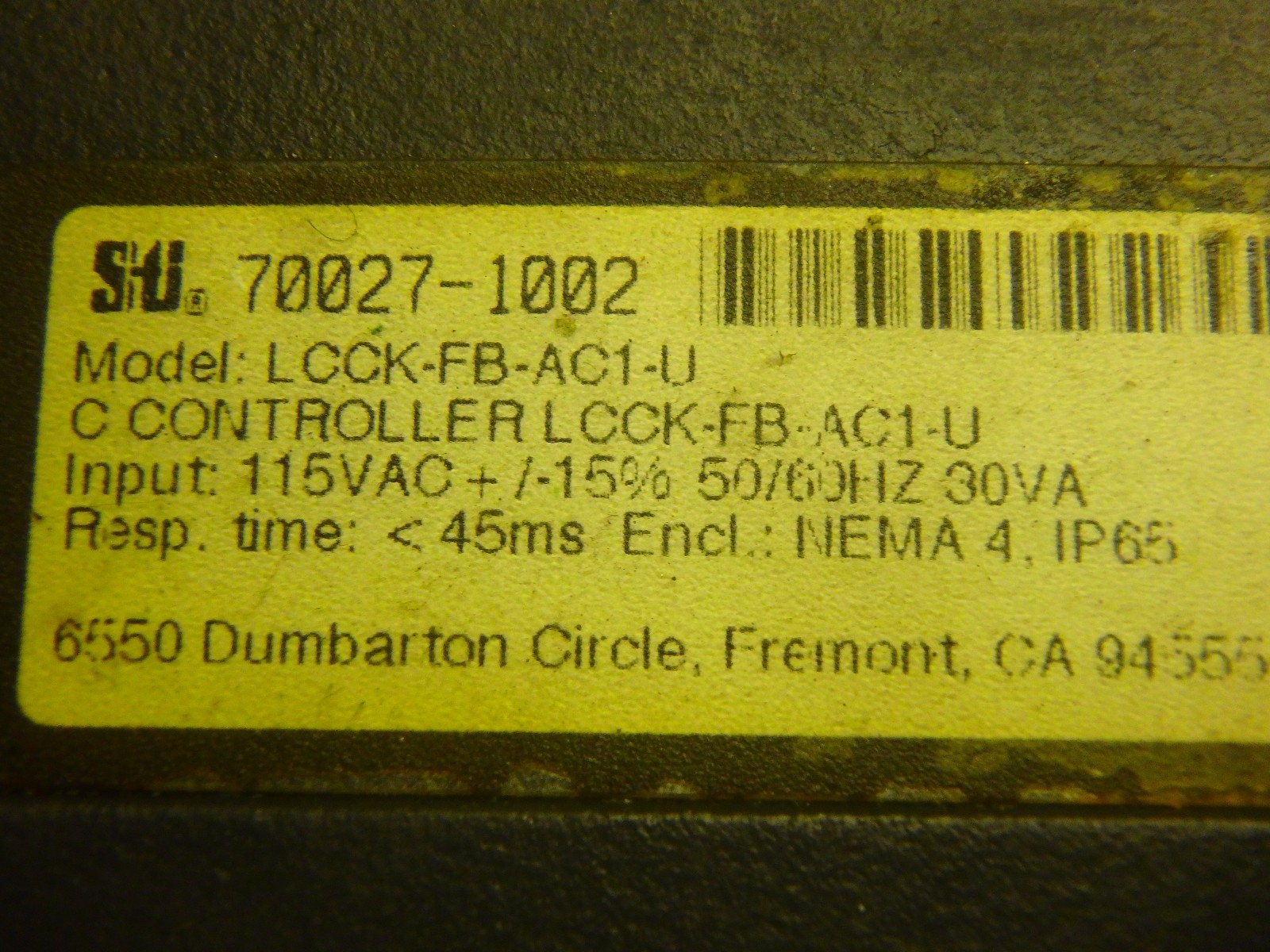 STI LIGHT CURTAIN CONTROLLER_70027-1002_LCCK-FB-AC1-U