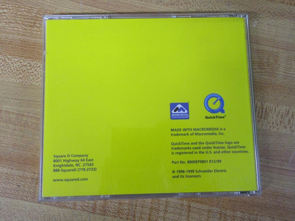 Schneider Electric 8800EP9801 R12/99 Square D AC Drivers & Soft Starters CD