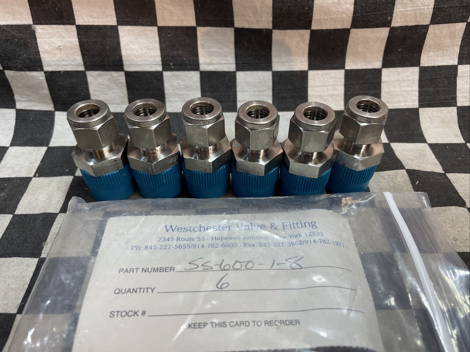 SWAGELOK SS-600-1-8, SS60018 MALE CONECTOR 3/8″, LOT OF 6, SHIPSAMEDAY#1374V5
