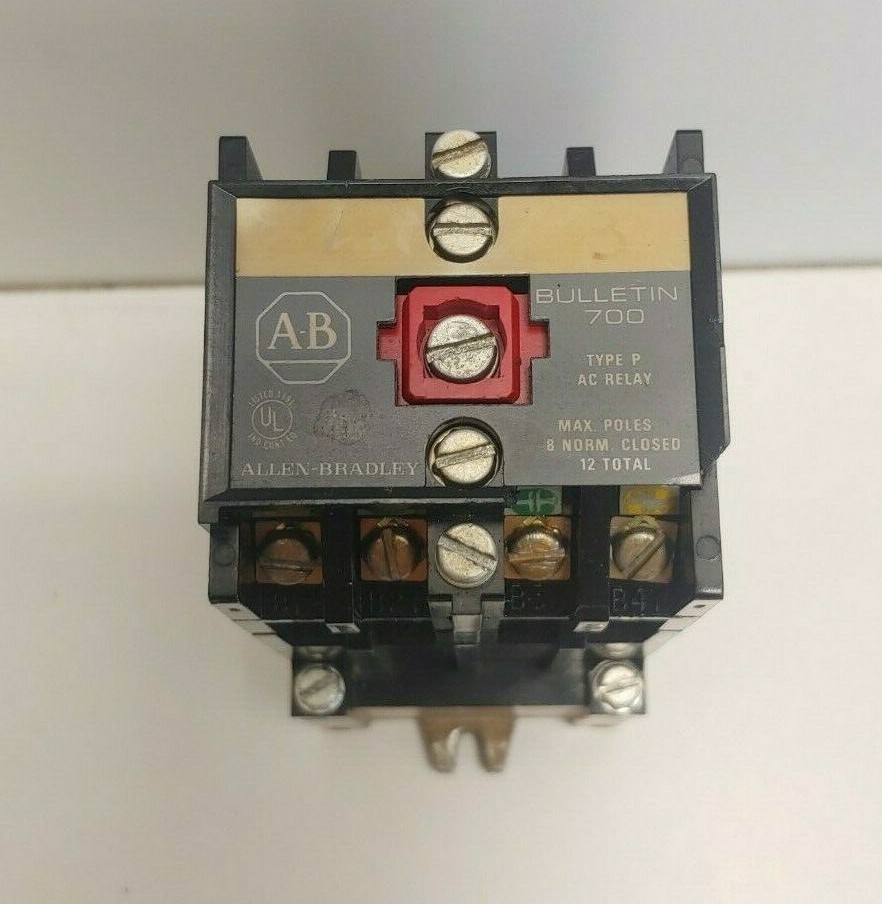 GUARANTEED! ALLEN-BRADLEY 115-120V COIL CONTROL RELAY 700-P400A1 700-PB40