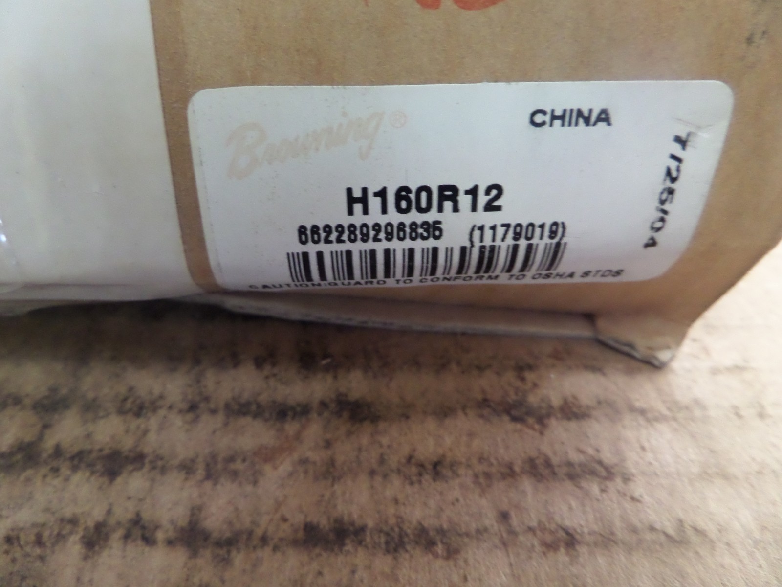Browning Split Taper Bushed Sprocket H160R12 New