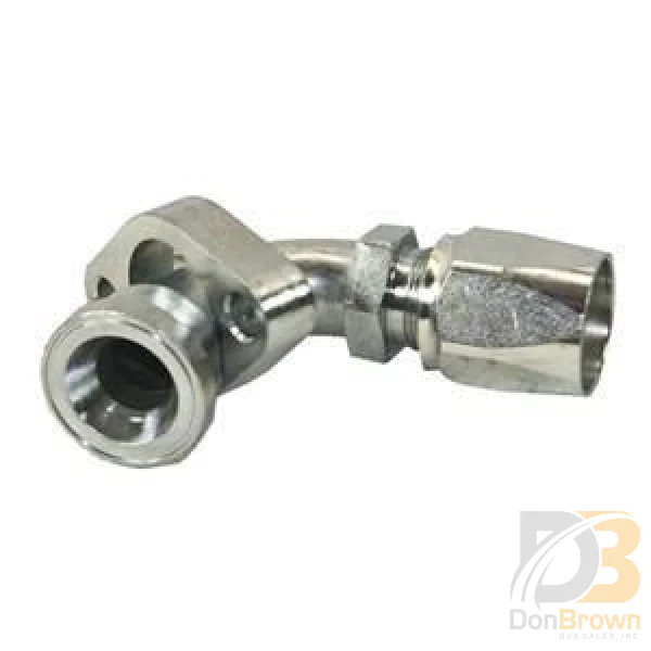 Fitting, 90Ã‚Â°, #16 Bock Flange Connection x #16 Hose, Re-usable 313631