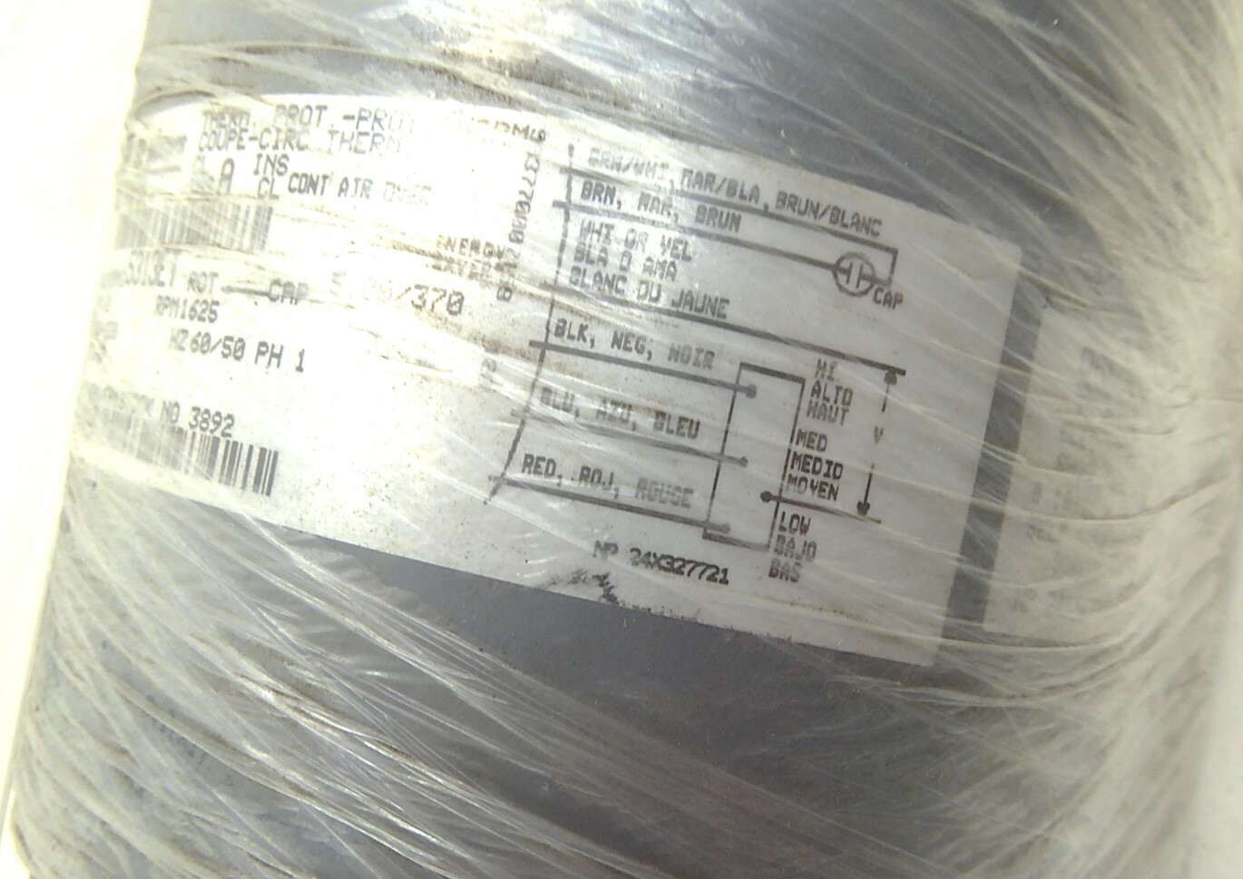 GE 5KCP39MG5313ET 1/2HP 208-230V 3A 1625RPM CCW #3892 NEW IN BOX