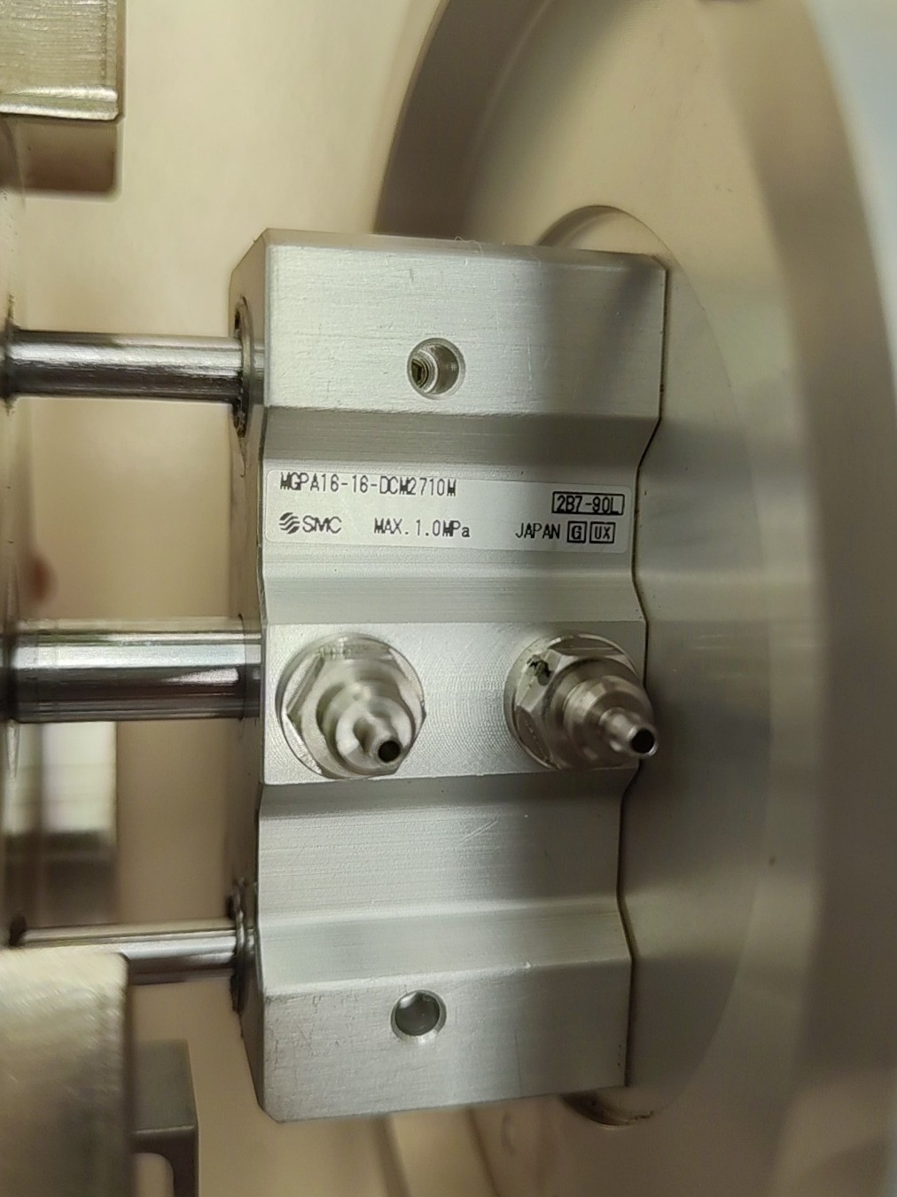SMC MGPA16-16-DCM2710M Pneumatic Actuator, Industrial Automation, Used