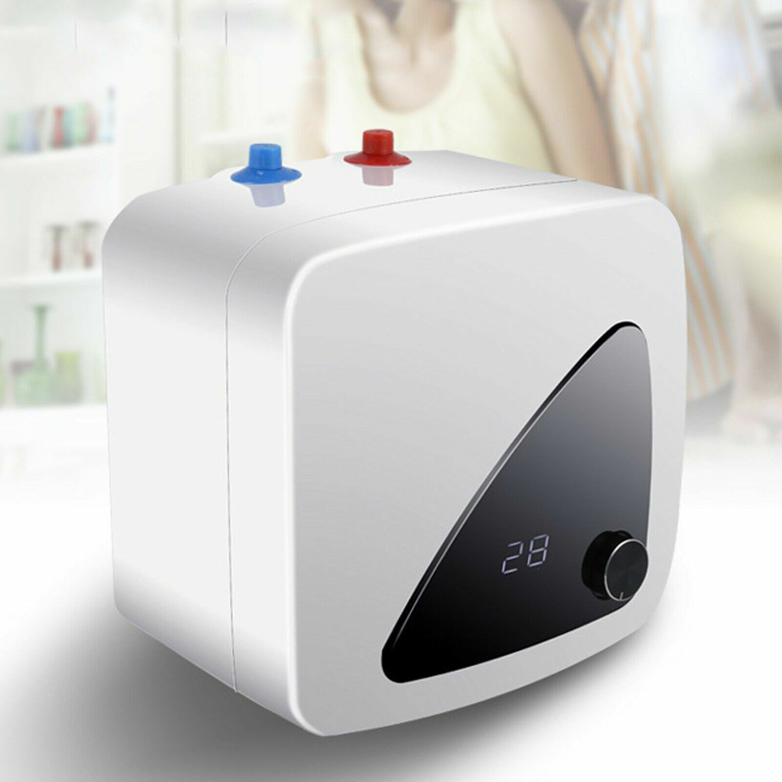 Compact Mini-Tank Storage 8L 110V 1500W Instant Electric Hot Water Heater Shower