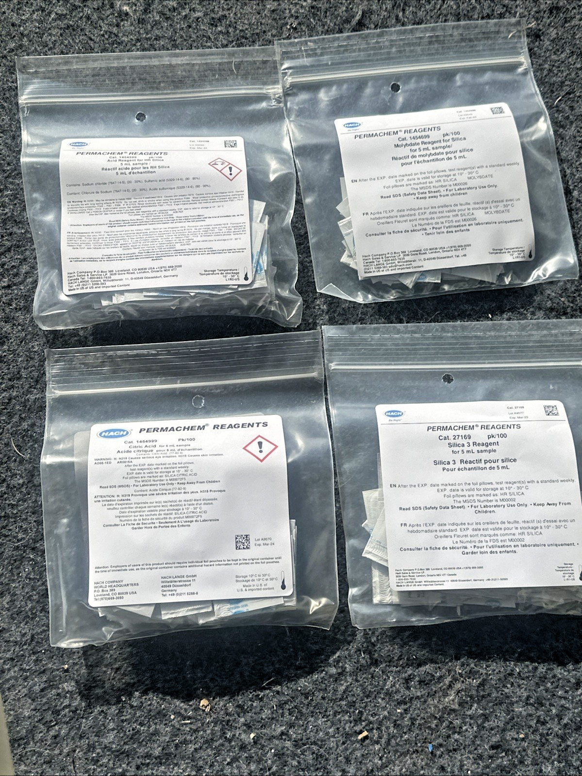 HACH SI-5 14554-00 Silica 0-800mg/l Test Kit W/ Reagents New