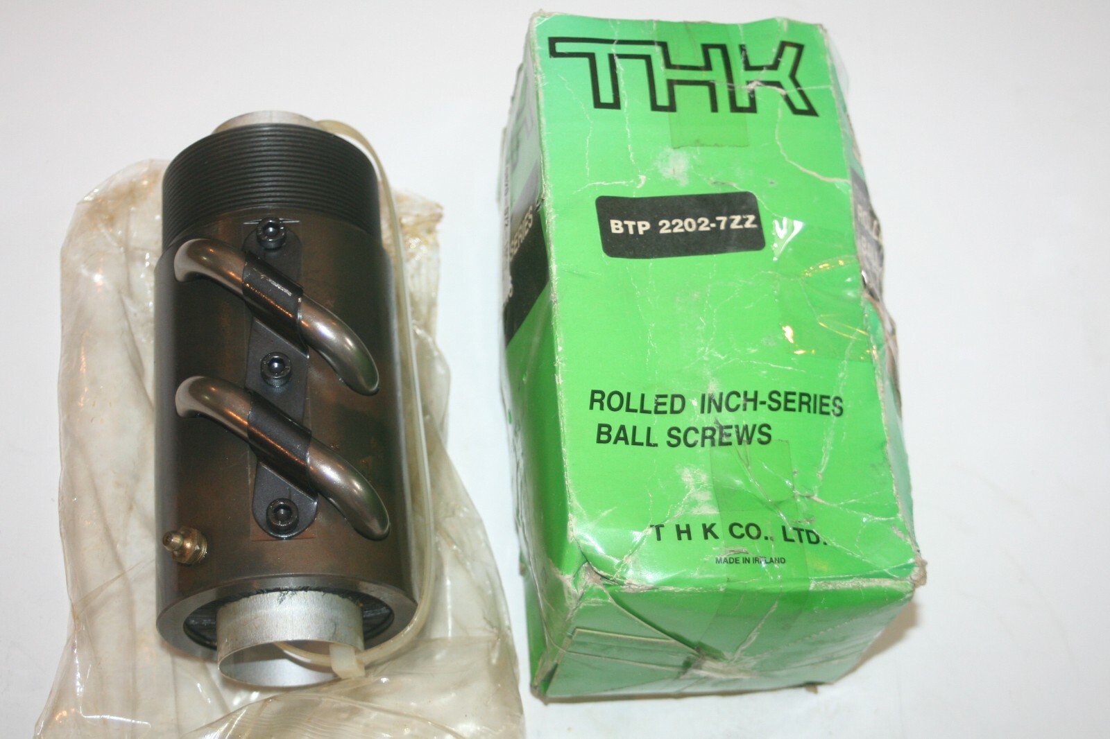 THK BTP2202-7ZZ, 3.137-12 (AN-16) Rolled Inch-Series Ballscrew Nut 0.500″ * NEW