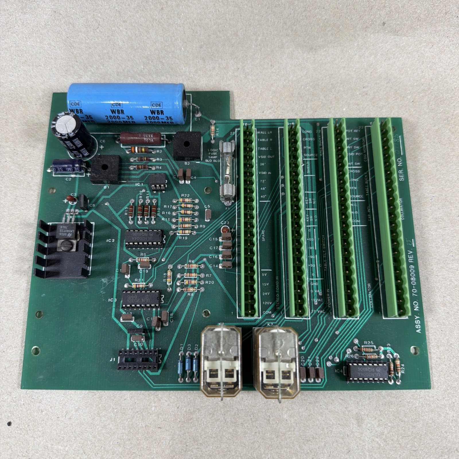 🔥 BOARD 70-06257-H – ASSY 70-08009 REV L – PHILIPS / SHIMADZU X-RAY (C31