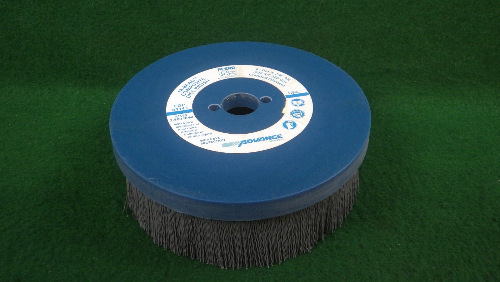 Advance M-Brad Composite Disc Brush 6″ x 7/8″ x 1-1/2″ .022 SIC 320 grit