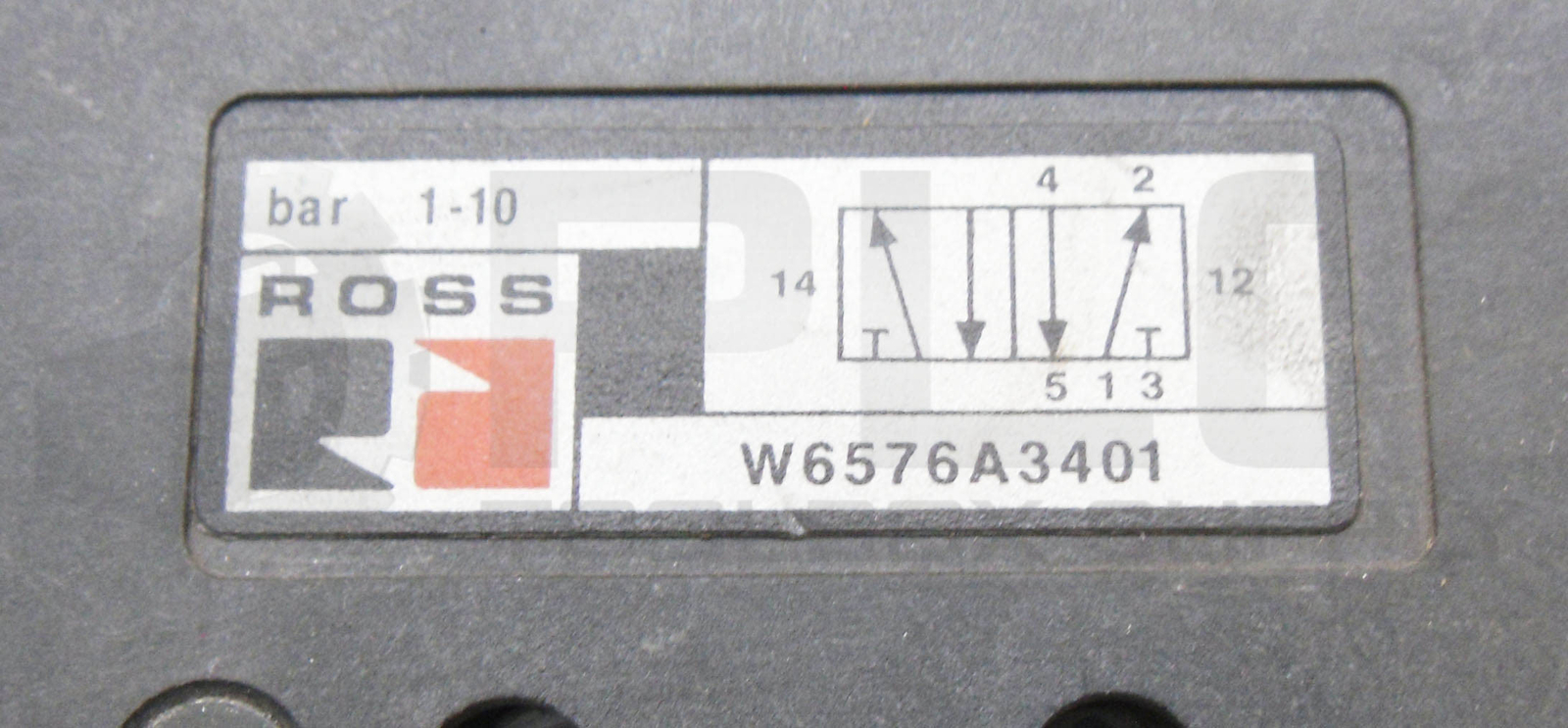 ROSS CONTROLS W6576A3401 SOLENOID VALVE 1-10BAR W/ 334B33 COIL 100-120V 50/60HZ