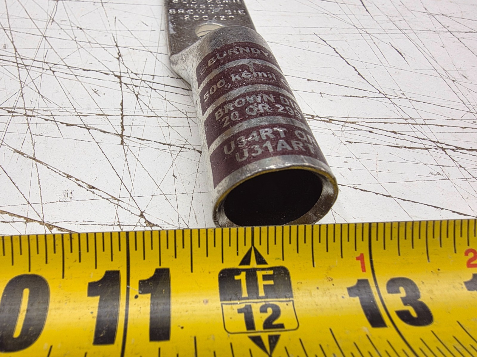 Burndy USA YA342N 1/2″ Stud Size 2 Hole 500 kcmil Compression Lug Brand New
