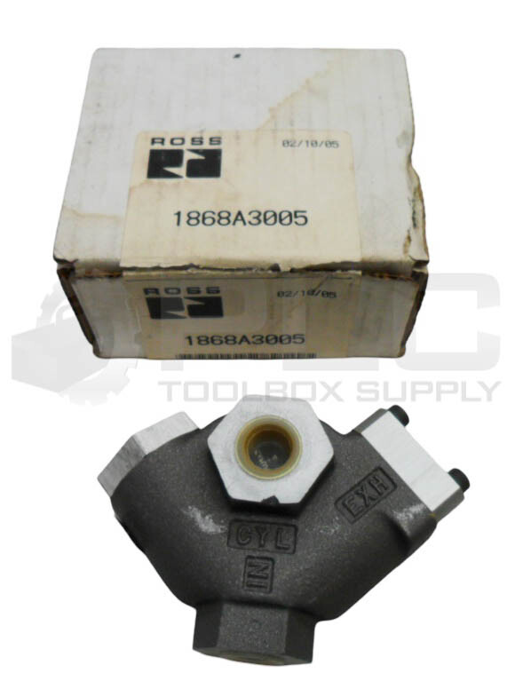 NEW ROSS CONTROLS 1868A3005 QUICK EXHAUST VALVE 1/2″ X 3/4″ *READ*