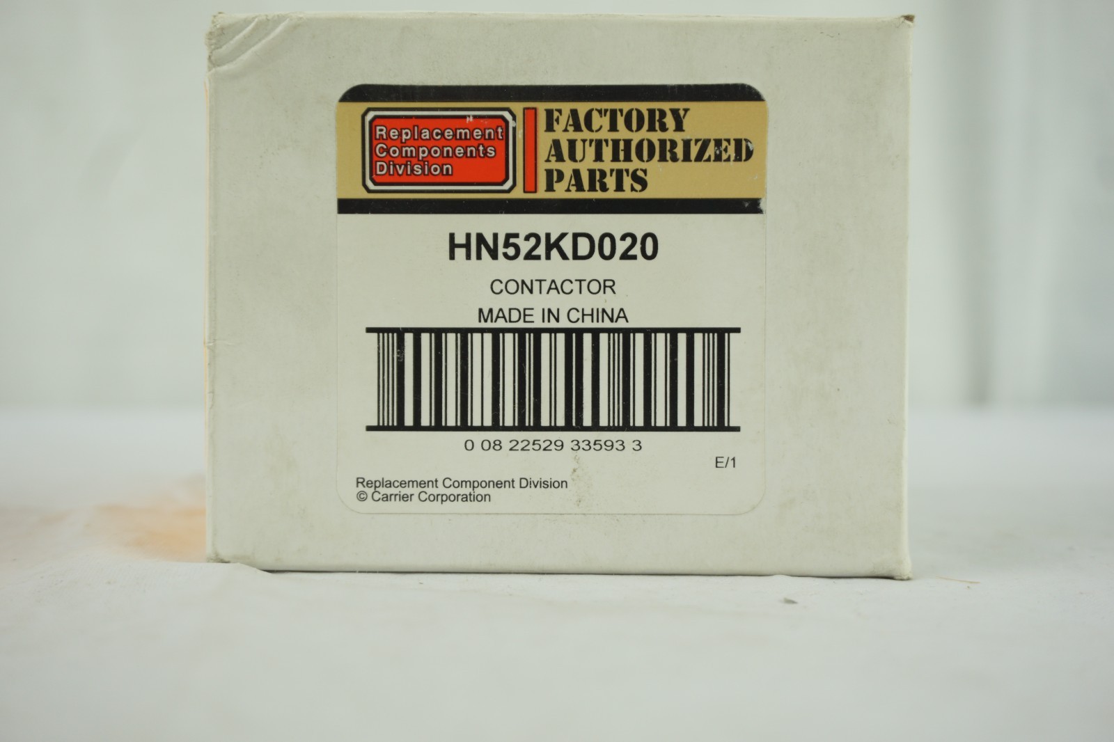 Carrier HN52KD020 2-Pole Contactor 24V 40Amp Replacement HN52KD025 NEW