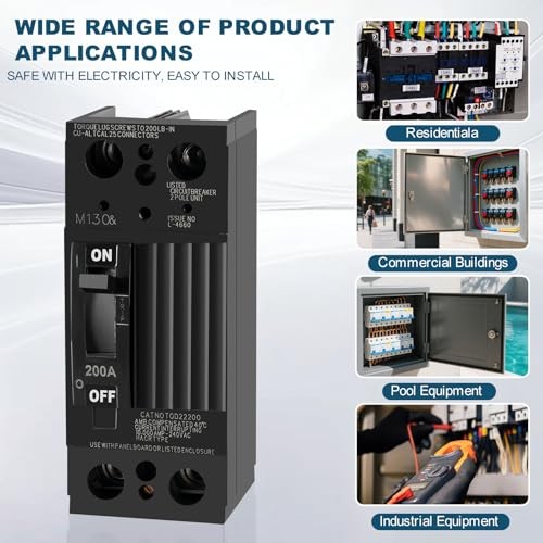 TQD22200 2 Pole 200 Amp Circuit Breaker GE Compatible