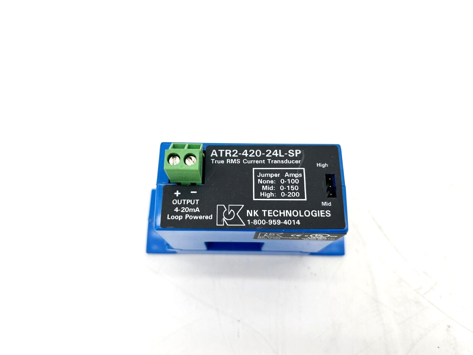 NK Technologies ATR2-420-24L-SP True RMS Current Transducer 4-20mA Output