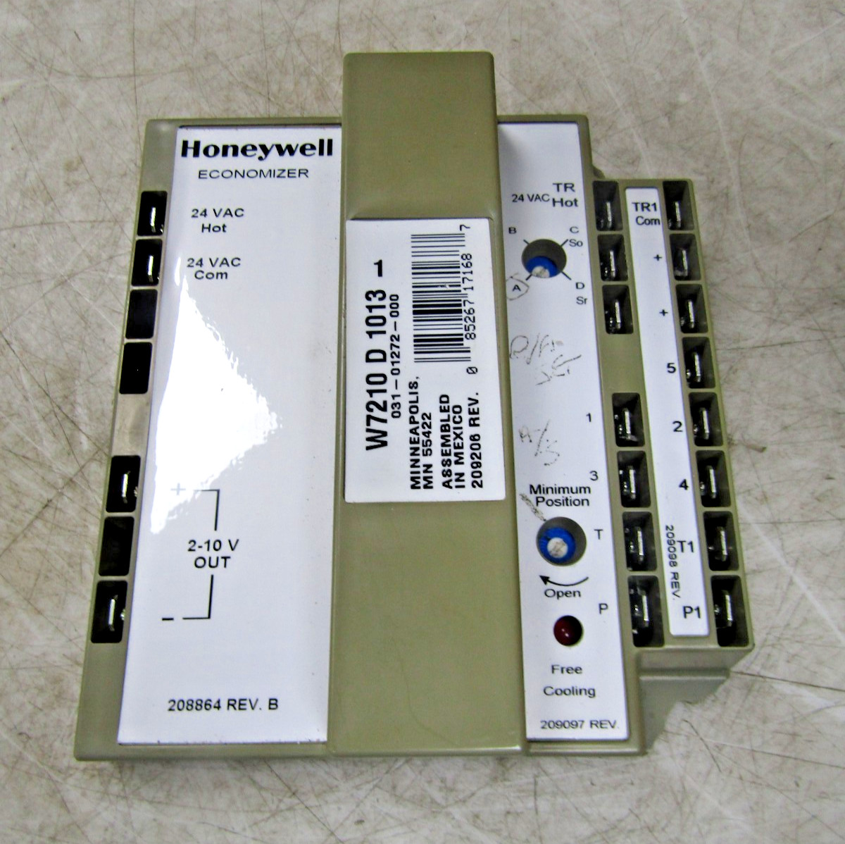 💥HONEYWELL W7210 D 1013 SOLID STATE ECONOMIZER 24 VAC