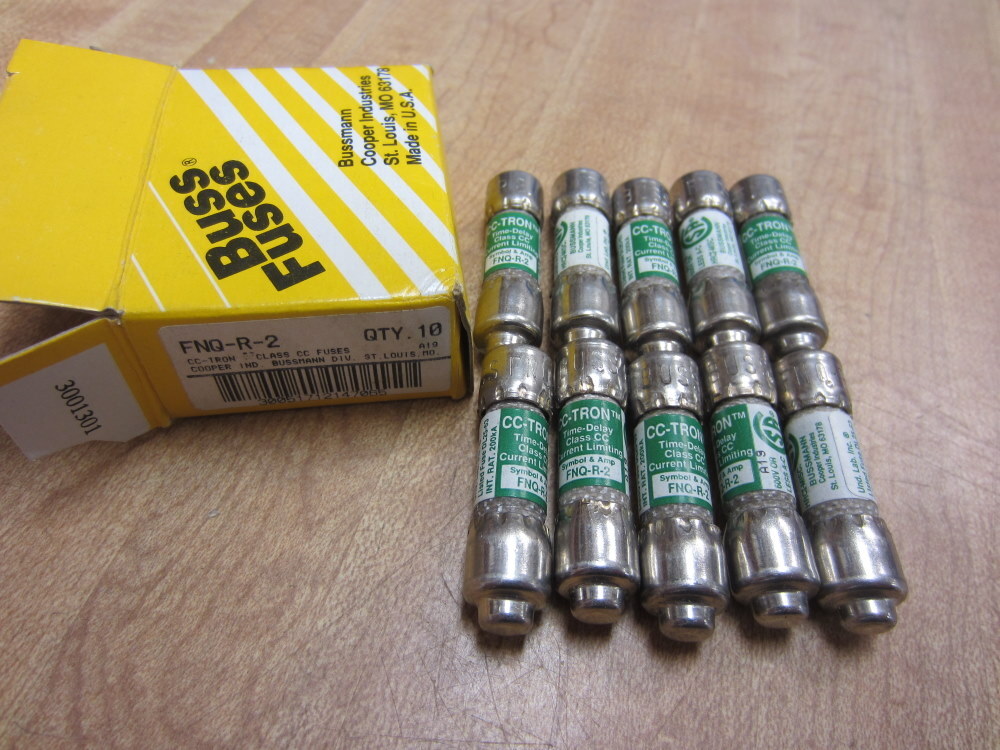 CC Tron FNQ-R-2 Bussmann Fuse FNQR2 Limitron (Pack of 10)