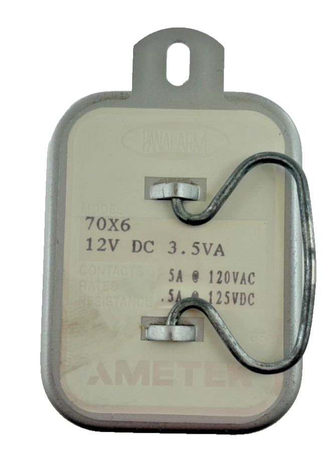 AMETEK PANALARM RELAY MODEL 70X6 12VDC 3.5VA