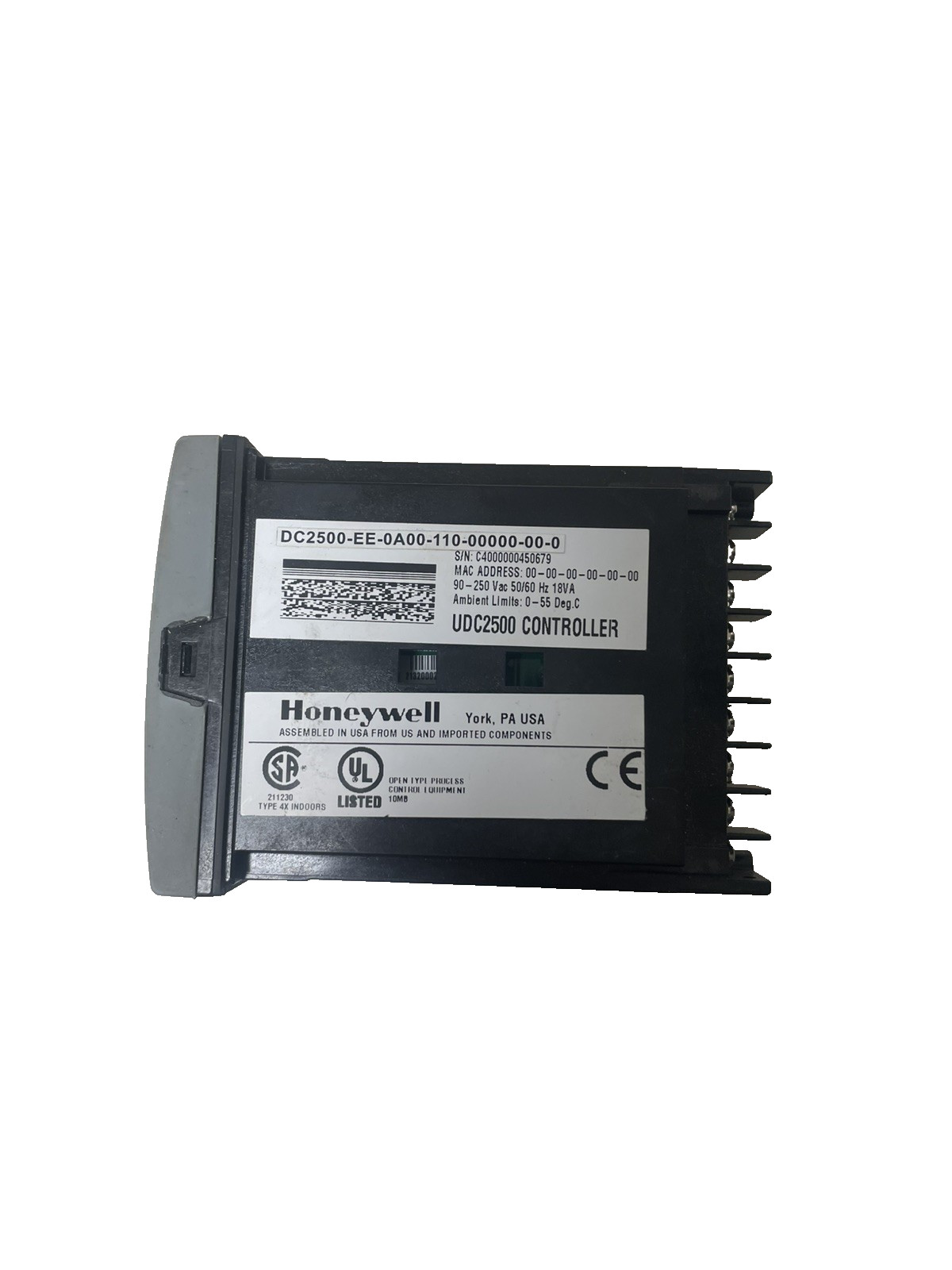 Honeywell DC2500-EE-0A00-100-00000-00-0 temperature controller UDC2500 110