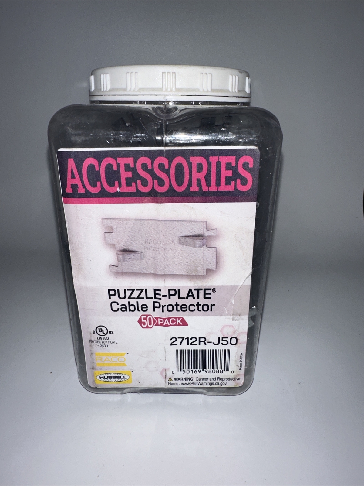 RACO PUZZLE-PLATE 2-9/16 in. Cable Protector Plate Standard Fitting 50 Pack