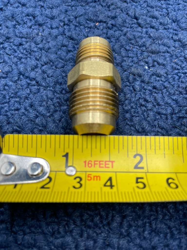(5 PCS) Holyoke Fittings 42R-86: Brass Reducing Straight Union 1/2 x 3/8