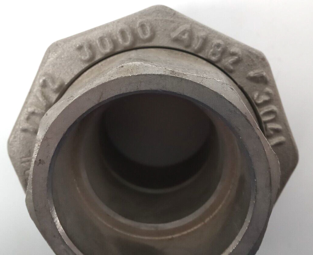 MEGA ITALY F304/ F304L 3000 A182 STAINLESS STEEL PIPE UNION 1 1/2″