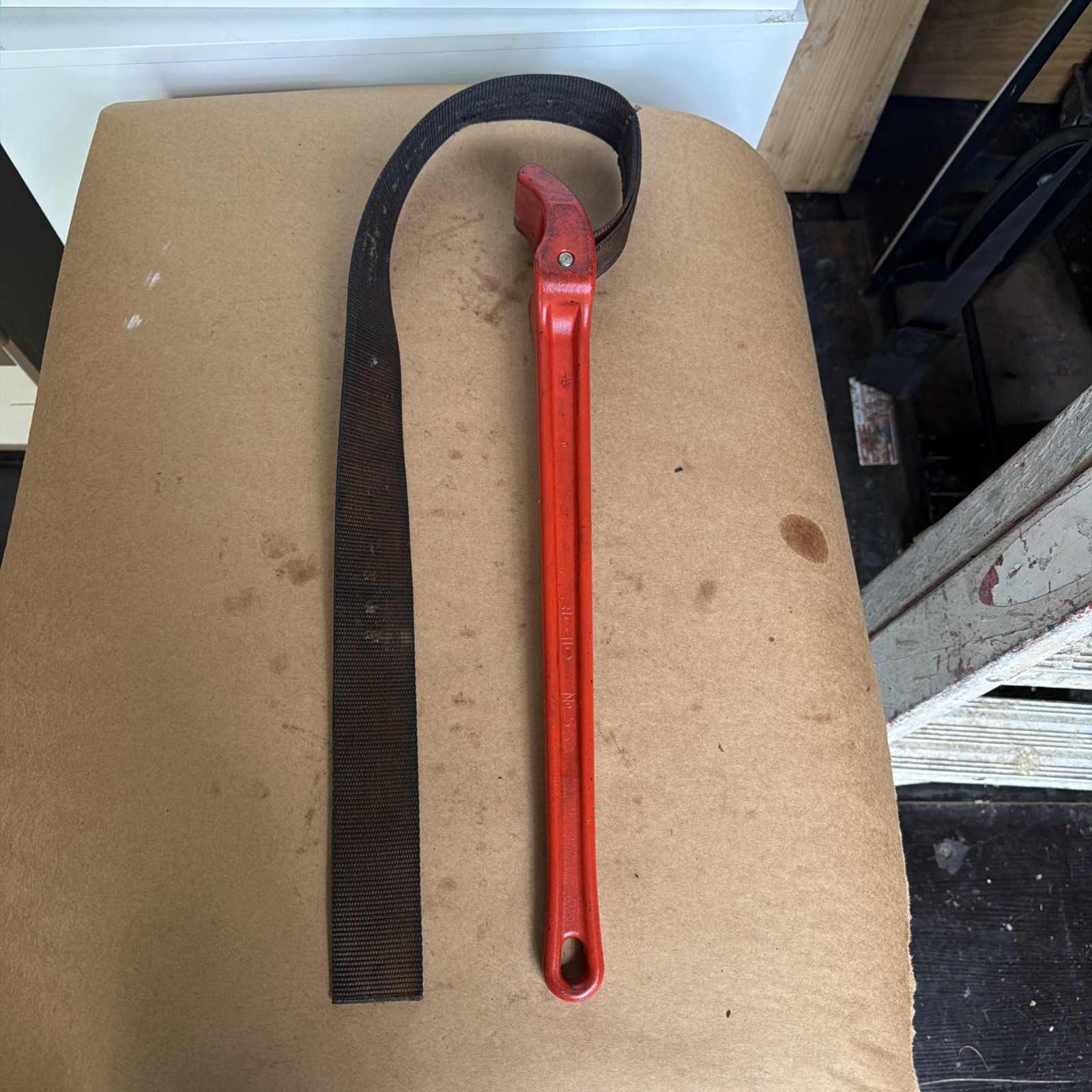 RIDGID NO. 5 STRAP WRENCH 18 Inches Long.