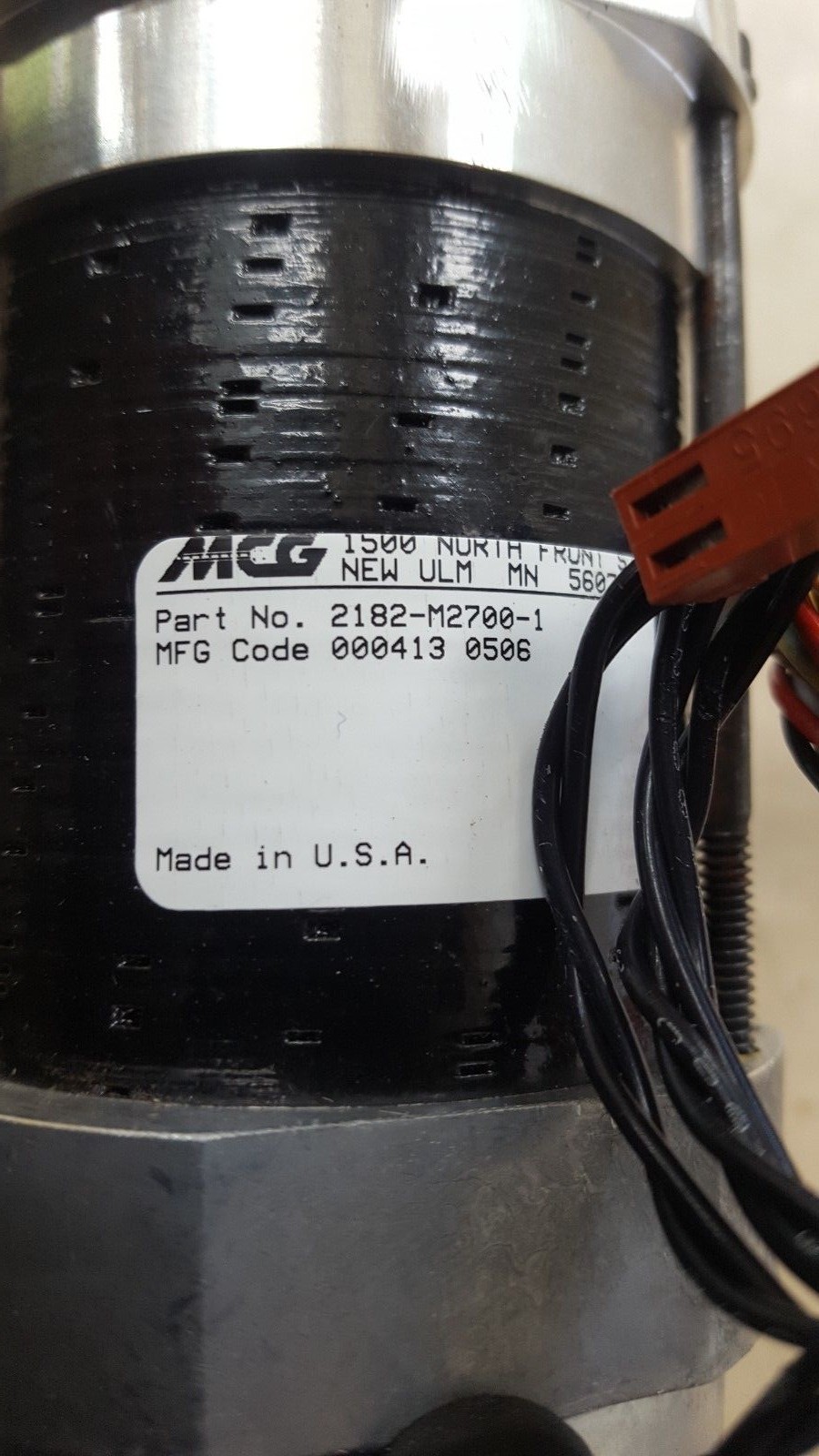 MCG 2182-M2700-1 0004130506 MOTOR W/ RENCO ENCODER (U11.1B3)