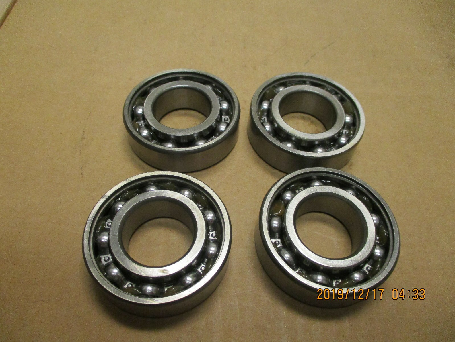 NEW OTHER, SST 6205-Z BALL BEARING, SINGLE SHIELD, 25MM X 52MM X 15MM, 4PCS LOT.