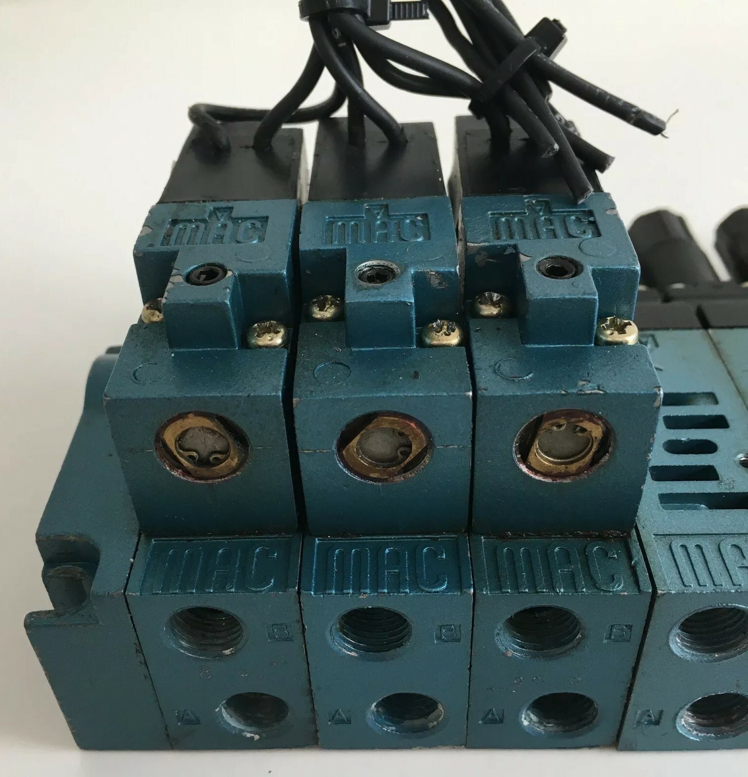 MAC *Rack Of 11* 45A-MAF-DAAA-1BA Solenoid Valve Block 6.5 Watts + *Warranty*