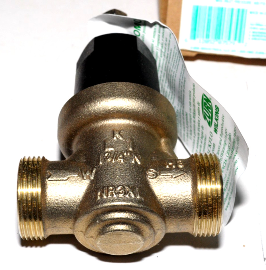 ZURN WATER PRESSURE REDUCING VALVE-3/4 INCH-# NR3XLDULU-NEW-WITH INSTRUCTIONS