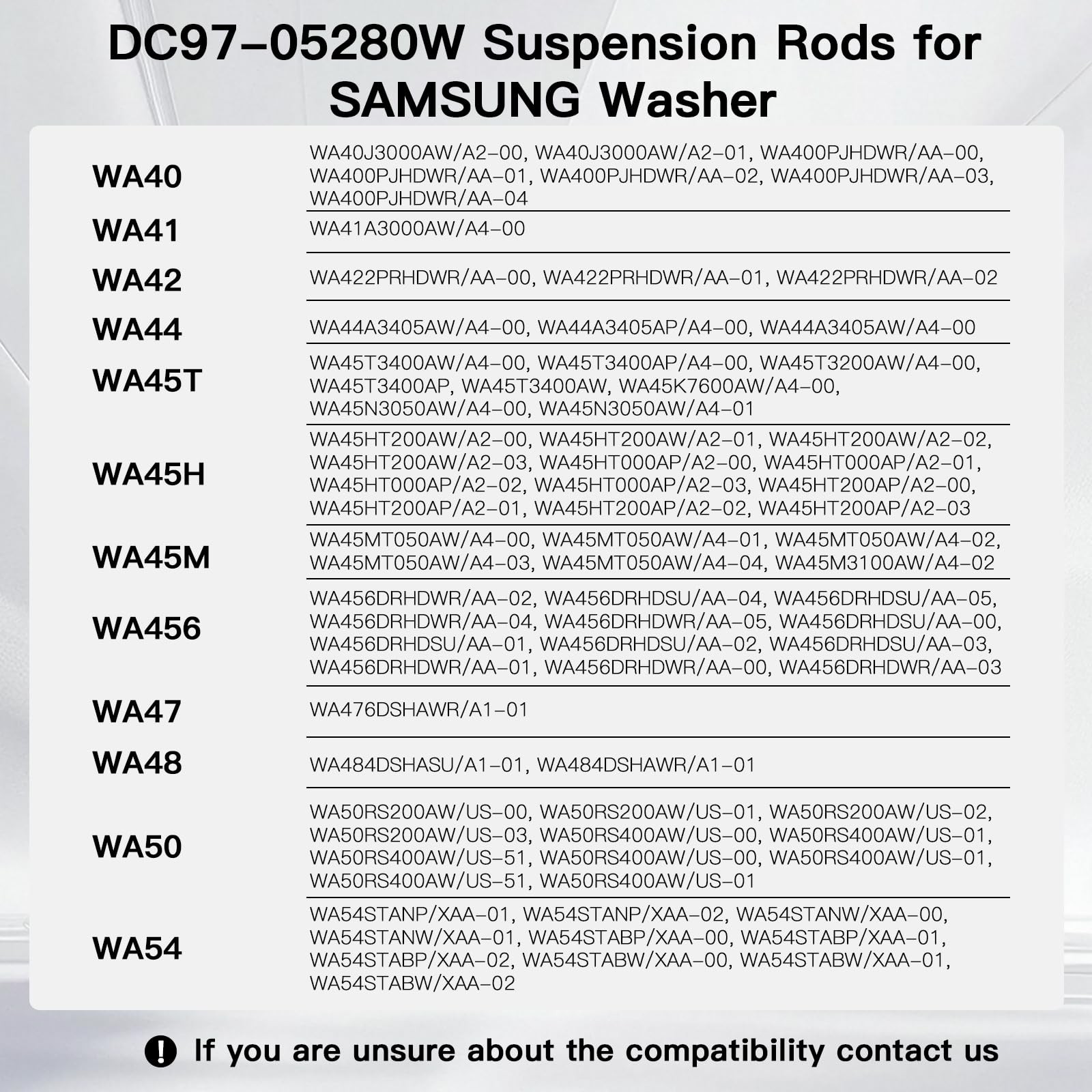 【2026 Upgraded】Washing Machine Shock Absorber Damper Kit – Replaces DC97-1635…