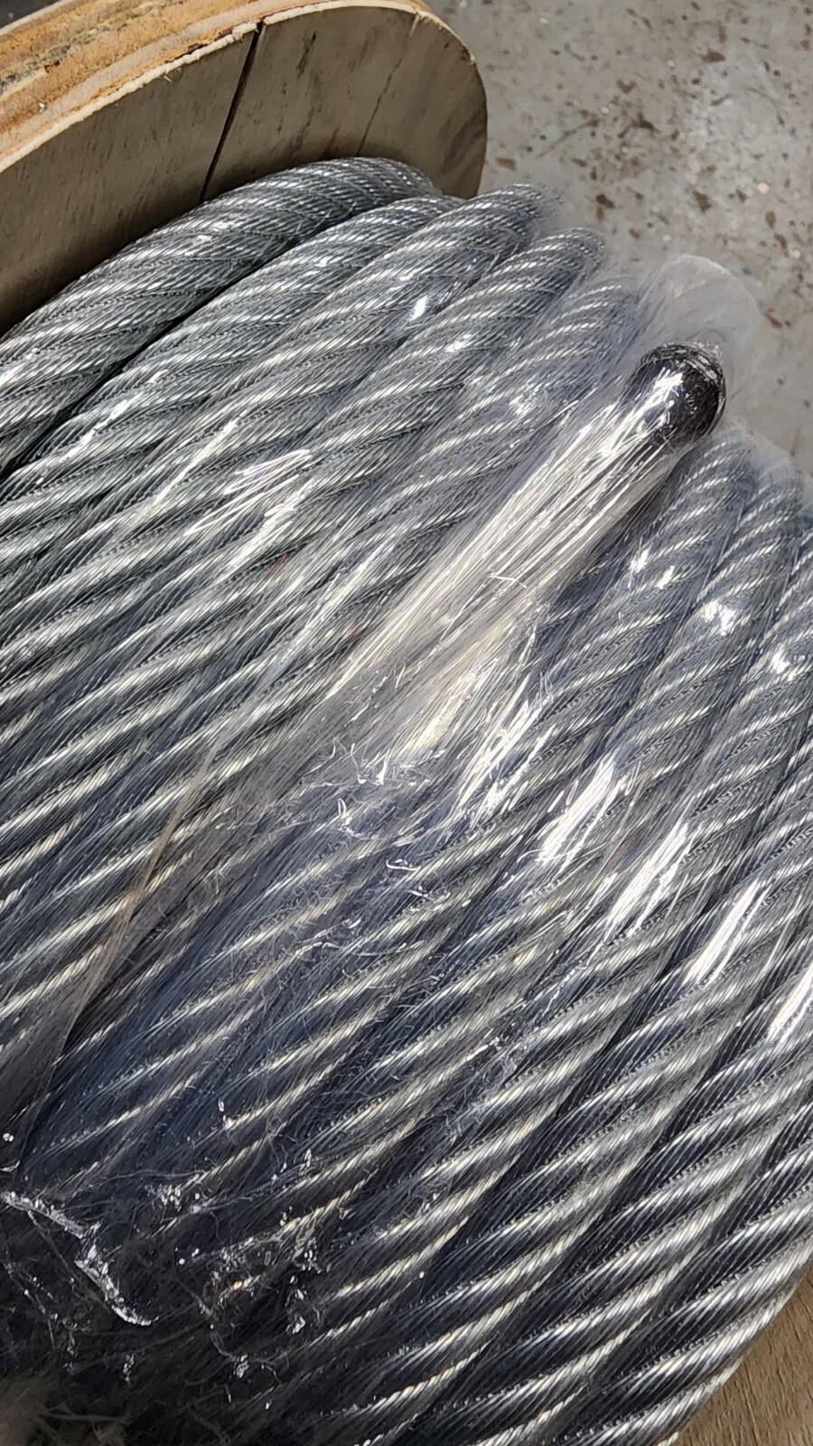 3/8″ 7/16″ X 100′ Vinyl Coated Aircraft Cable 7X19 Control Wire Rope Galvanized