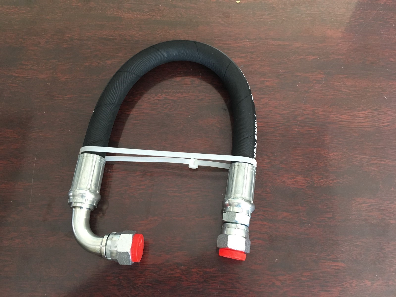 1/2″ X 18″ 2-WIRE 5,000 PSIHydraulic hose assembly 1-Female JIC 1-Female JIC 90