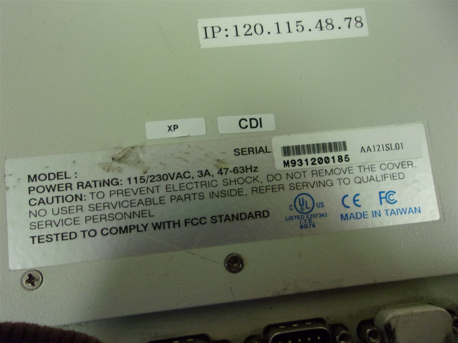 Window S XP Professional OEM Software Monitor E85-03013 X H8FD-PB9BG-J