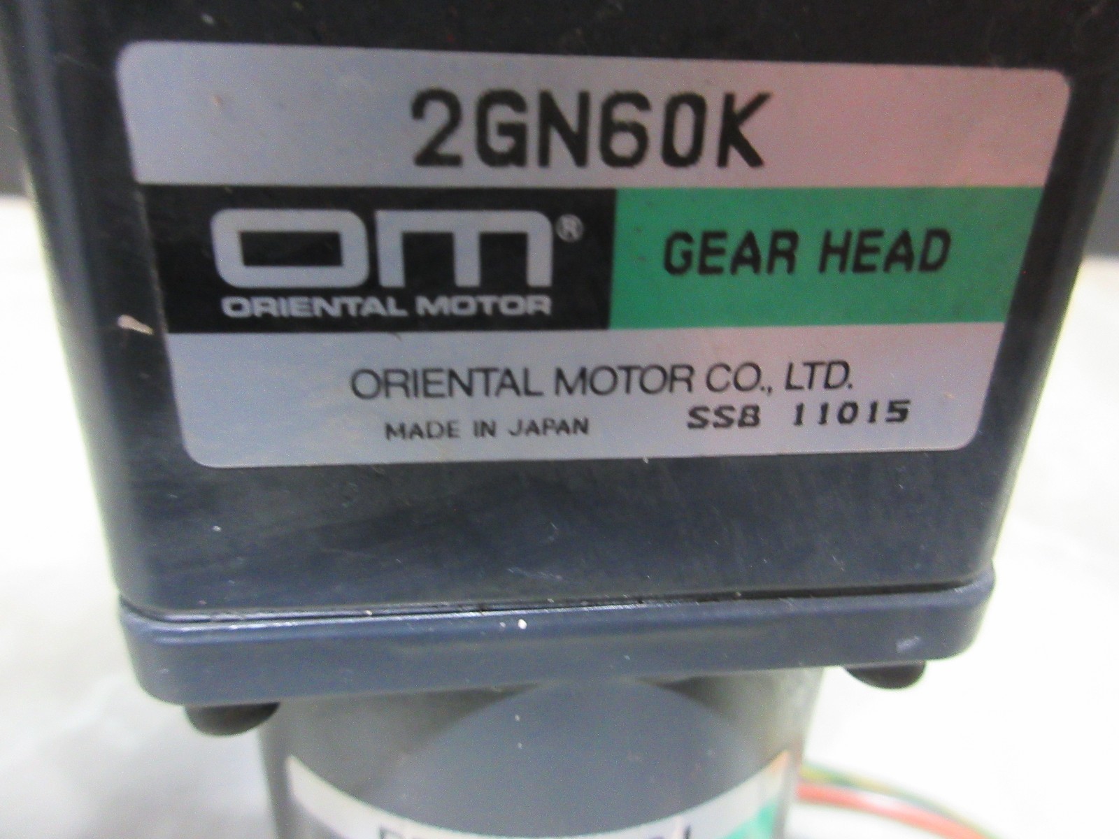 ORIENTAL MOTOR DYNAMIC BRAKE MOTOR PB206-401 100V 50/60HZ 2GN60K CNC