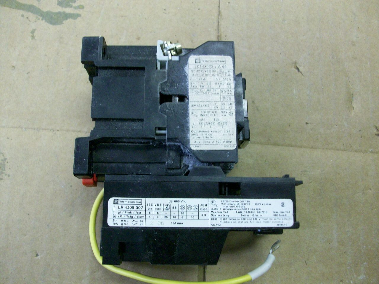 TELEMACANIQUE LC1-D093 A60 WITH LR-D09-307