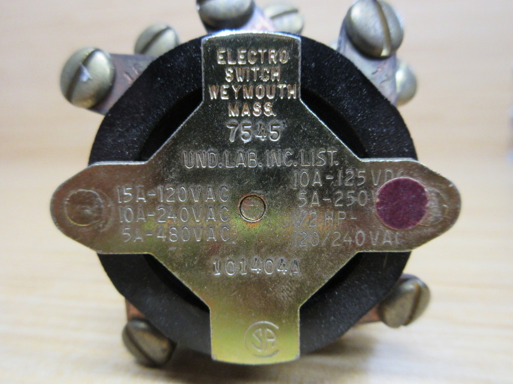 Electro Switch 101404A Rotary Switch 7545
