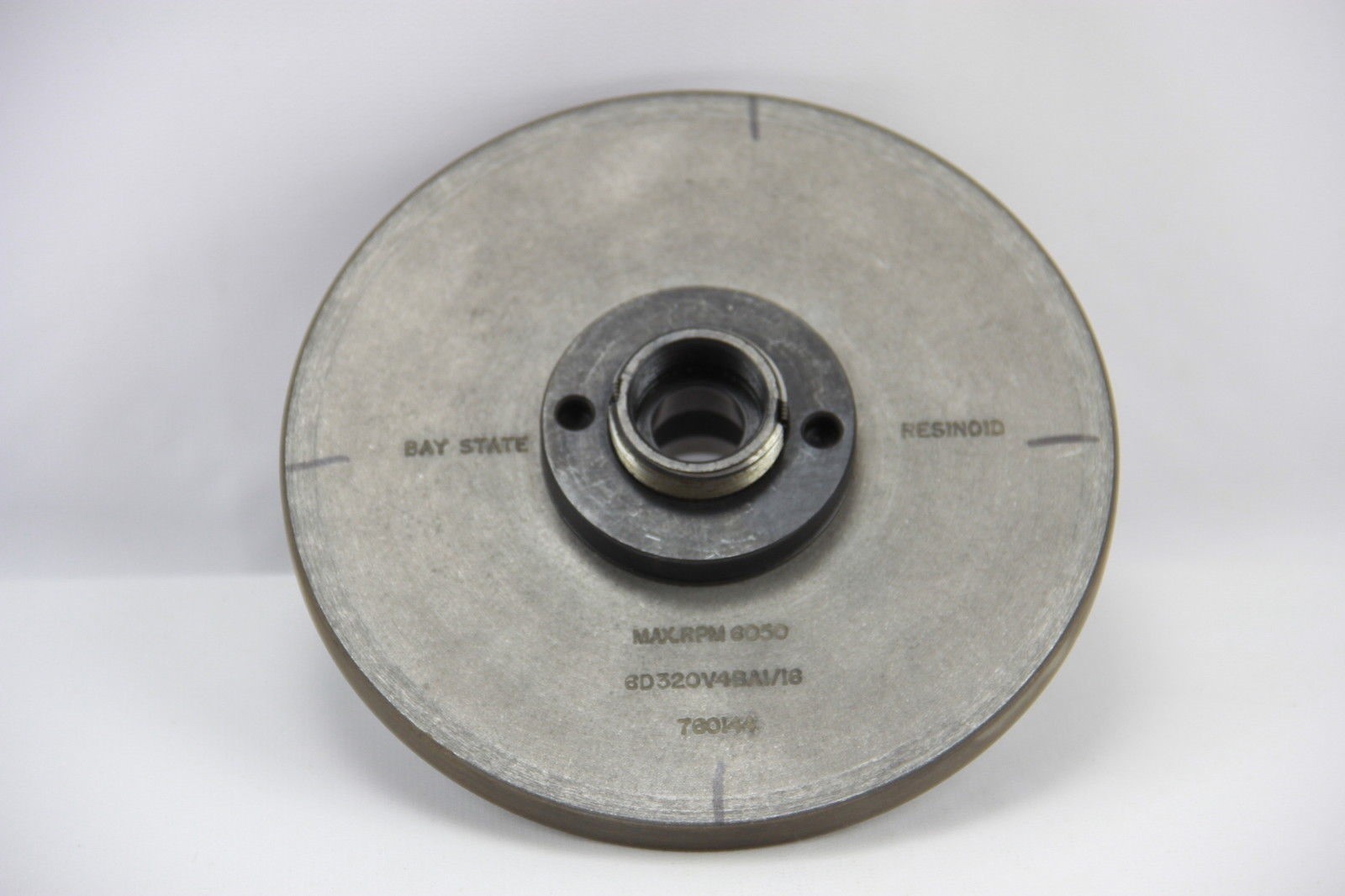 Bay State 6D320V4BA1/16 Resinoid Diamond Grinding Wheel 6″ OD 1/16″ ID 6050RPM