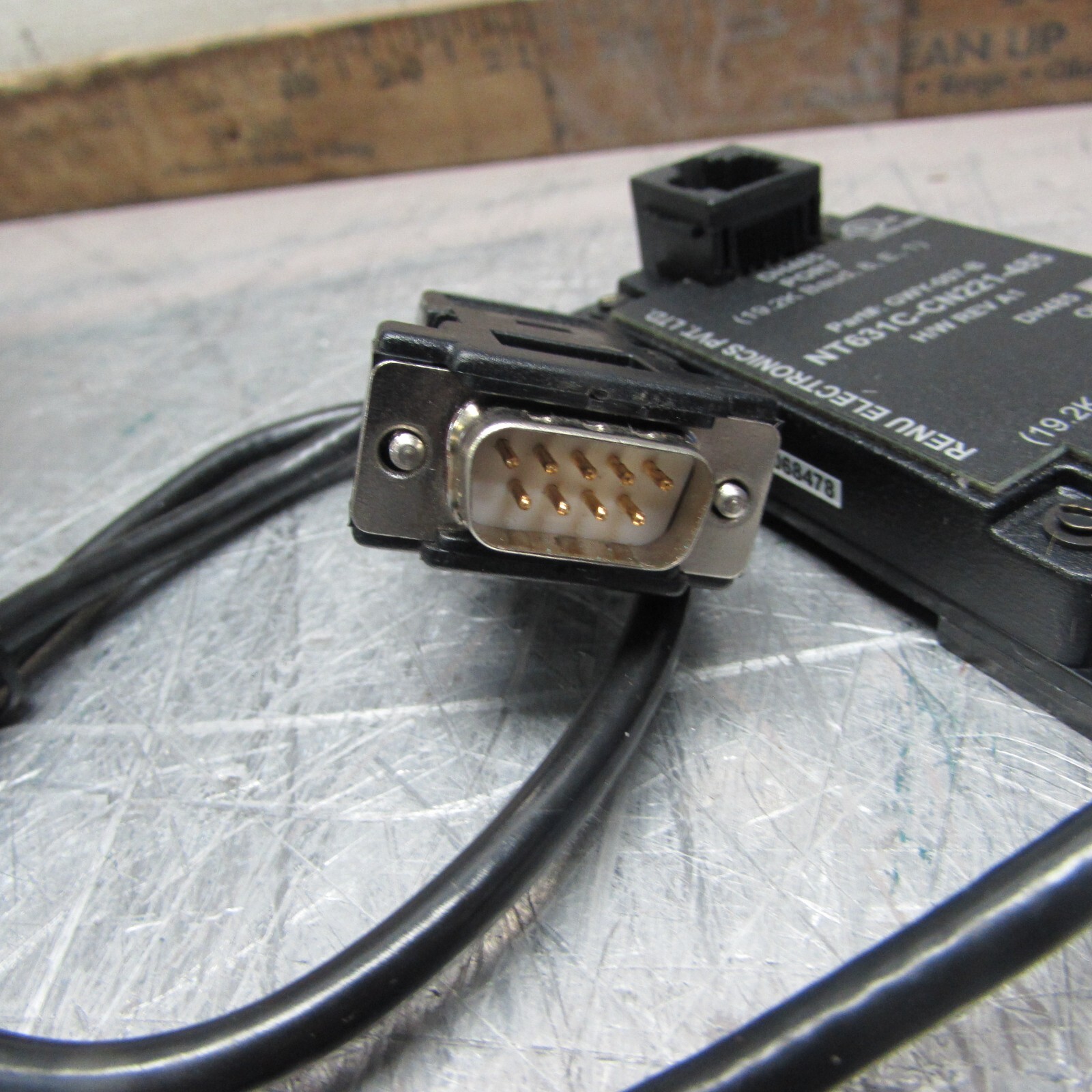 NEW! RENU OMRON NT631C-CN221-485, COMMUNICATION MODULE & CABLE, NIB! MAKE OFFER!