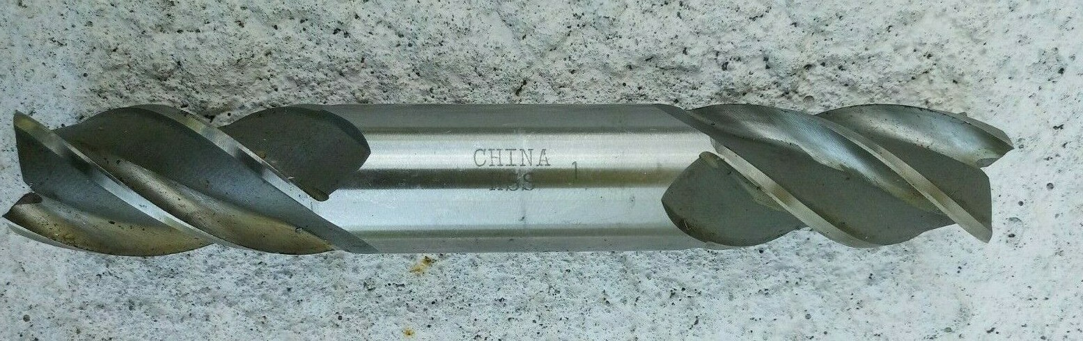 Double End HSS Drill Bit , 1″ x 6-3/8″, 4 Flutes, Square End Mill