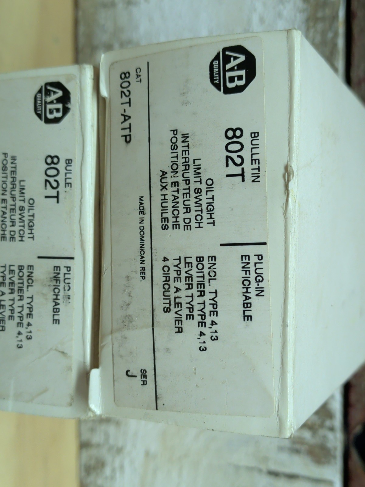 Allen Bradley 802T-ATP Oiltight Limit Switch Type 4/13 New In Box AB