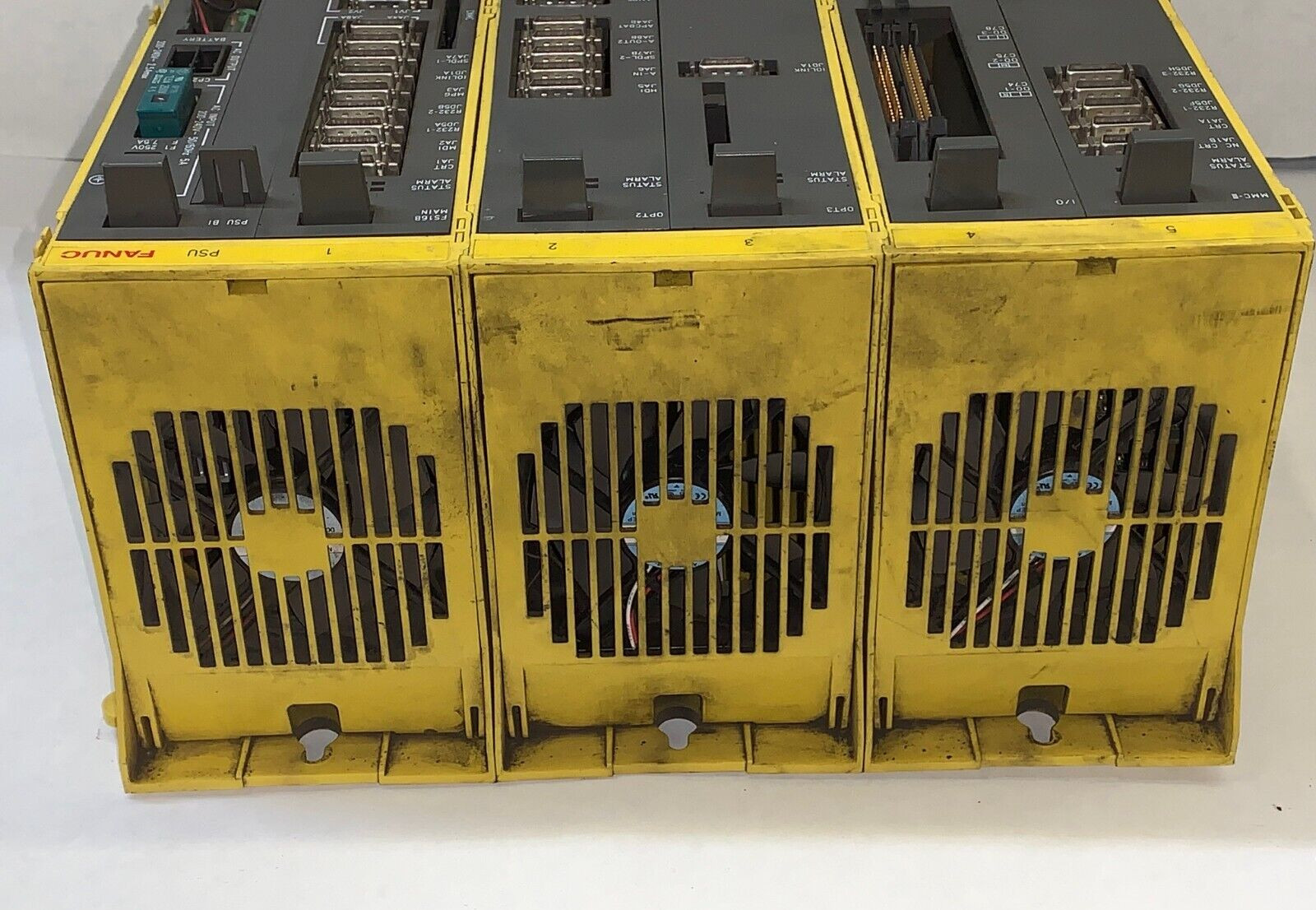 FANUC MULTI-PORT POWER SUPPLY 6 SLOT RACK A02B-0200-B503 200-240 VOLT 2-7 AMP