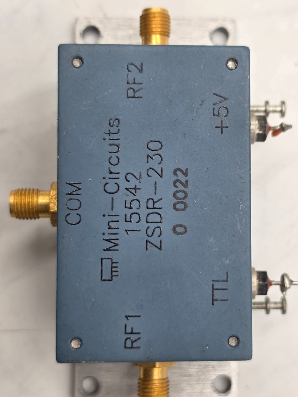 COM MINI-CIRCUITS 15542, ZSDR-230 10-3000MHz SMA RF Coaxial Microwave Switch