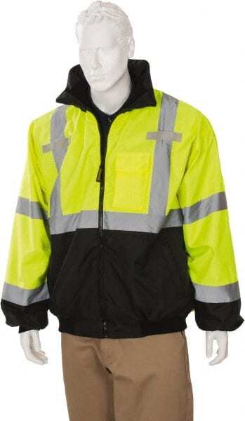 OccuNomix LUX-ETJBJR-BY Size XL Hi-Viz Yellow Cold Weather Jacket, Polyester