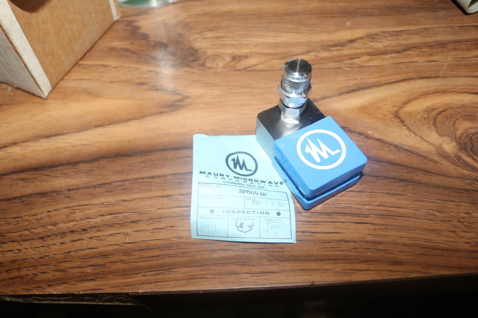 NOS Maury Microwave pressure relief valve SP8401-B 4820-01-163-0658