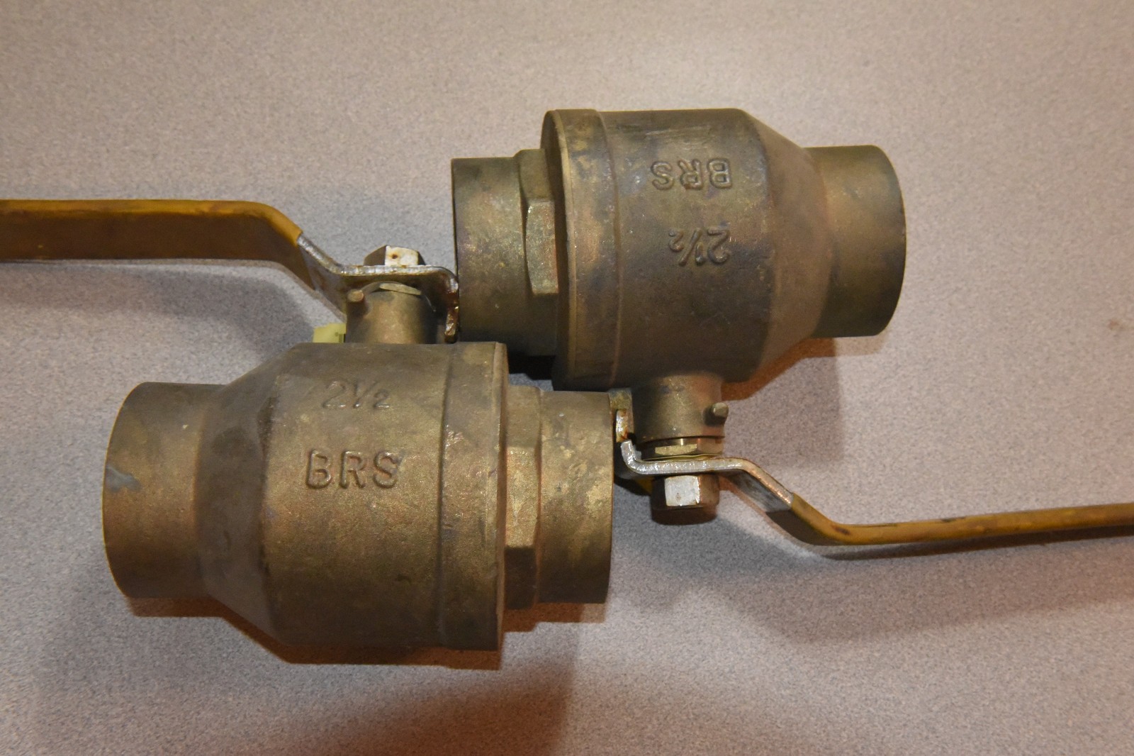 Lot of (2) Apollo 94A-209-01 – 2-1/2″ Brass Ball Valve Full Flow 400PSI Sweat
